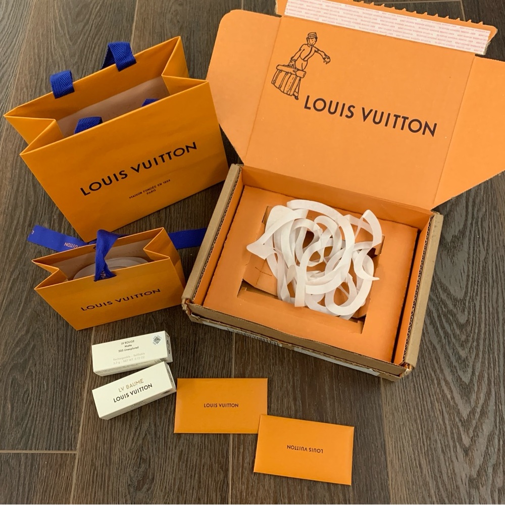 Louis Vuitton Orange and Blue Packaging Set